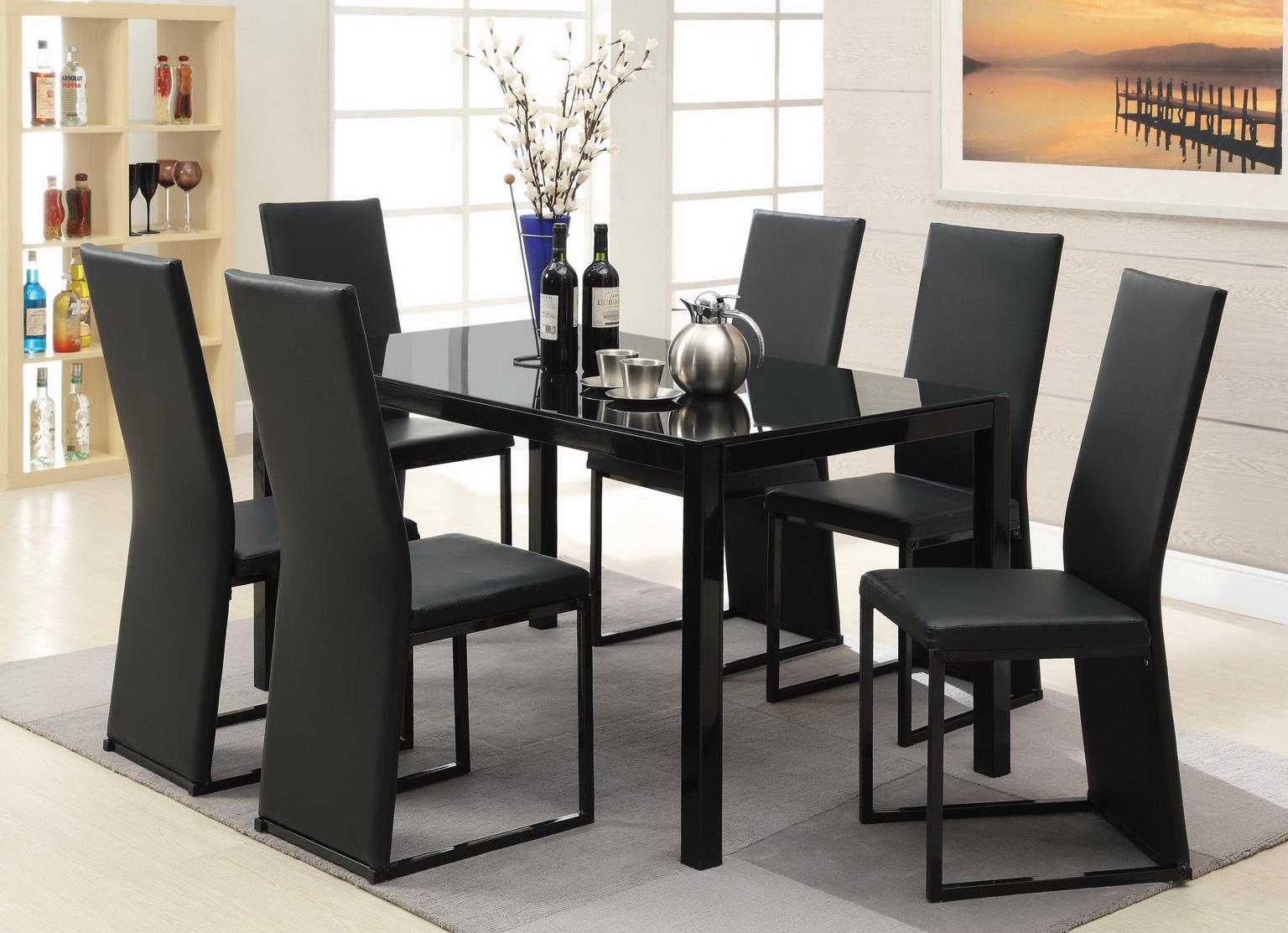 D228 - Dining Side Chair (Set of 2) - Black - Stylish Home Furniture