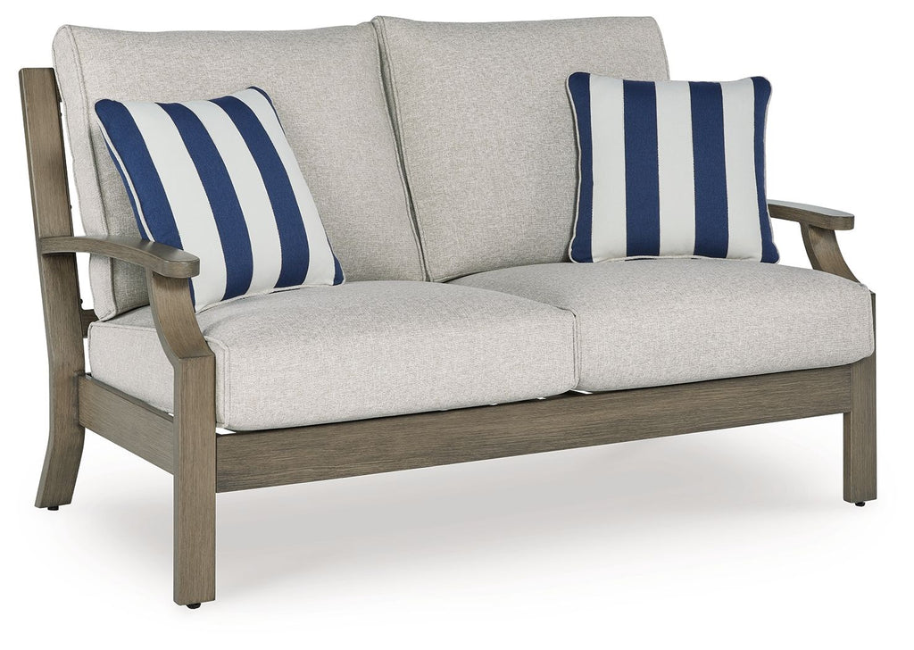 Rainier Ranch - Loveseat With Cushion - Brown / Beige - Stylish Home Furniture