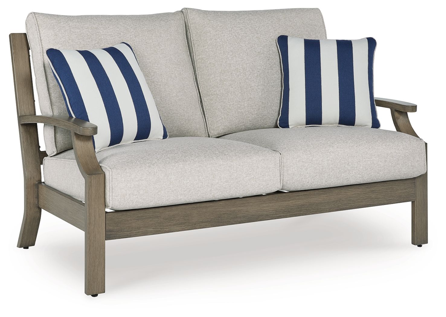 Rainier Ranch - Loveseat With Cushion - Brown / Beige - Stylish Home Furniture