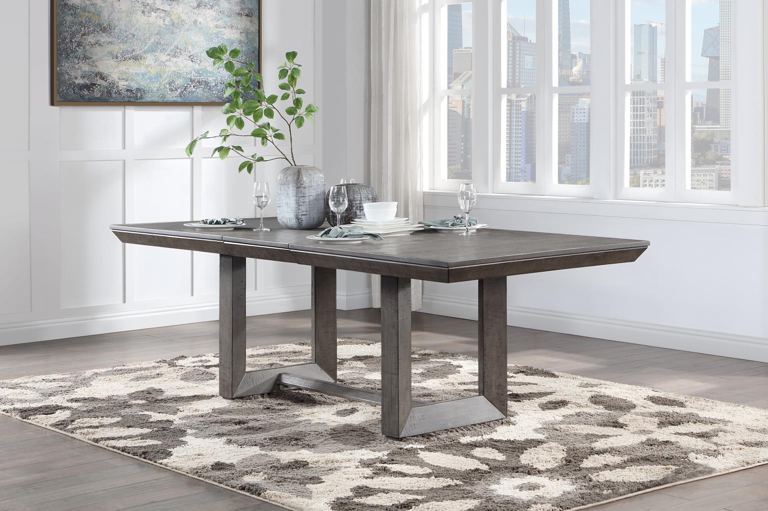 D111 - Dining Table - Gray - Stylish Home Furniture