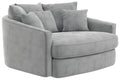 Matty - Round Accent Cuddle Chaise - Stylish Home Furniture