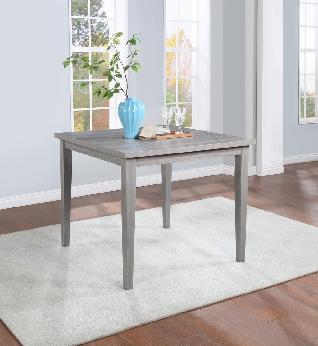 D165 - Square Counter Height Table - Gray - Stylish Home Furniture
