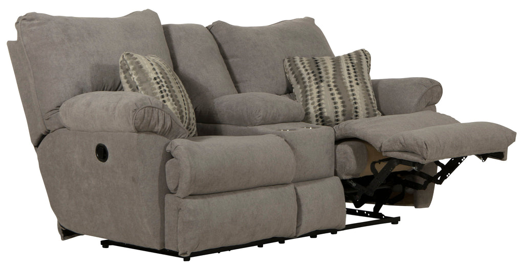 Sadler - Lay Flat Reclining Console Loveseat - Stylish Home Furniture