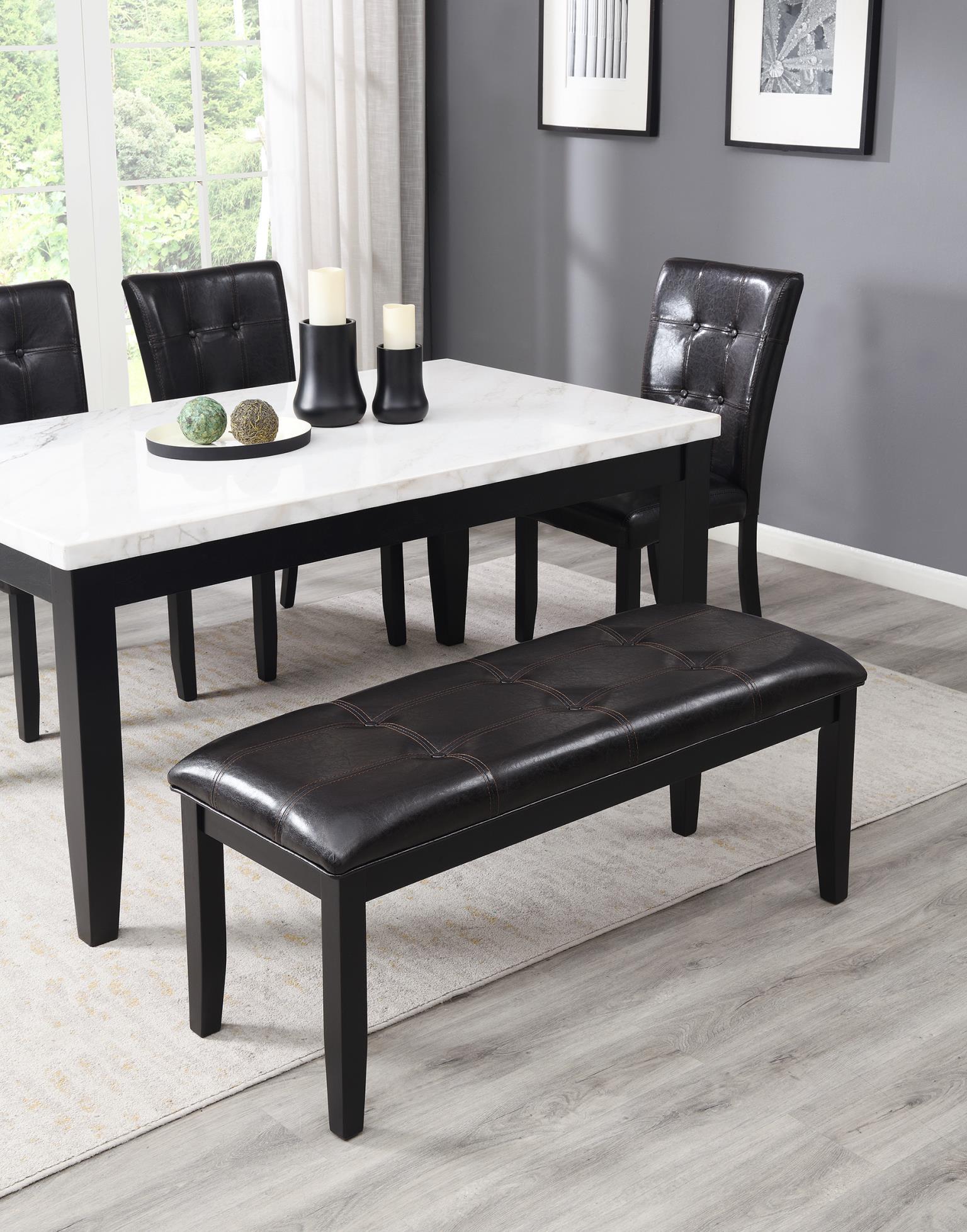 D127 - Bench - Black - Stylish Home Furniture