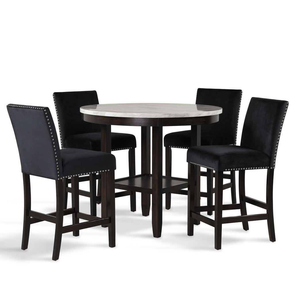 Celeste - Round Counter Table Set - Stylish Home Furniture