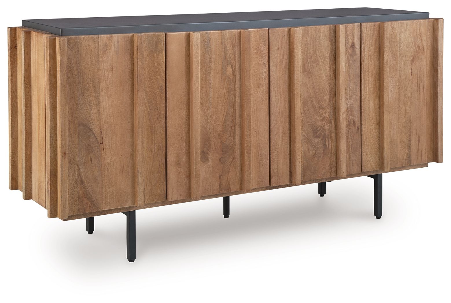 Quintavious - Accent Cabinet - Brown / Charcoal - Stylish Home Furniture
