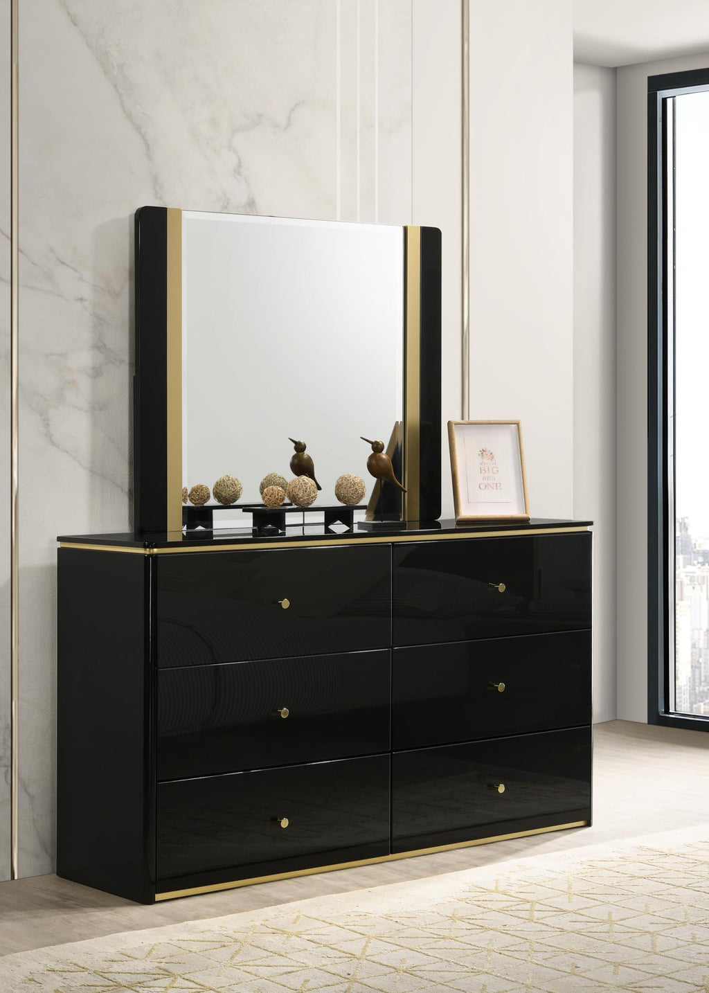 B120 - Mirror - Black - Stylish Home Furniture