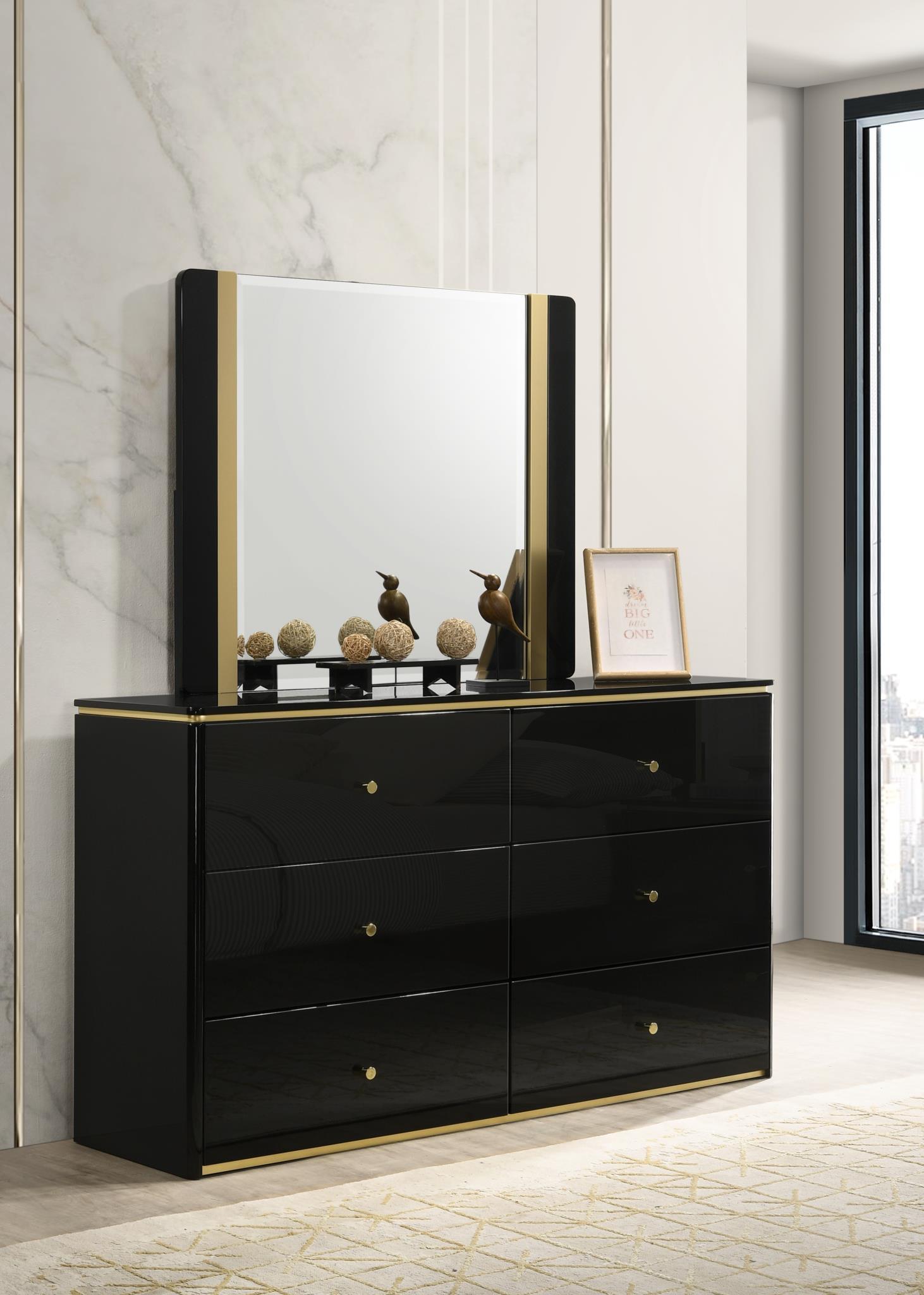 B120 - Dresser - Black - Stylish Home Furniture