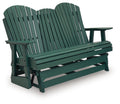 Shell Beach - Loveseat Glider - Green - Stylish Home Furniture