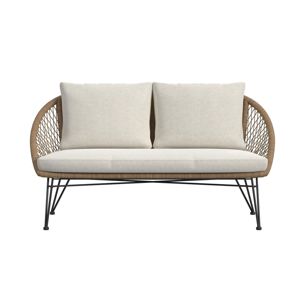 Grace - 4 Piece Outdoor Seating Set - Beige / Natural - Stylish Home Furniture