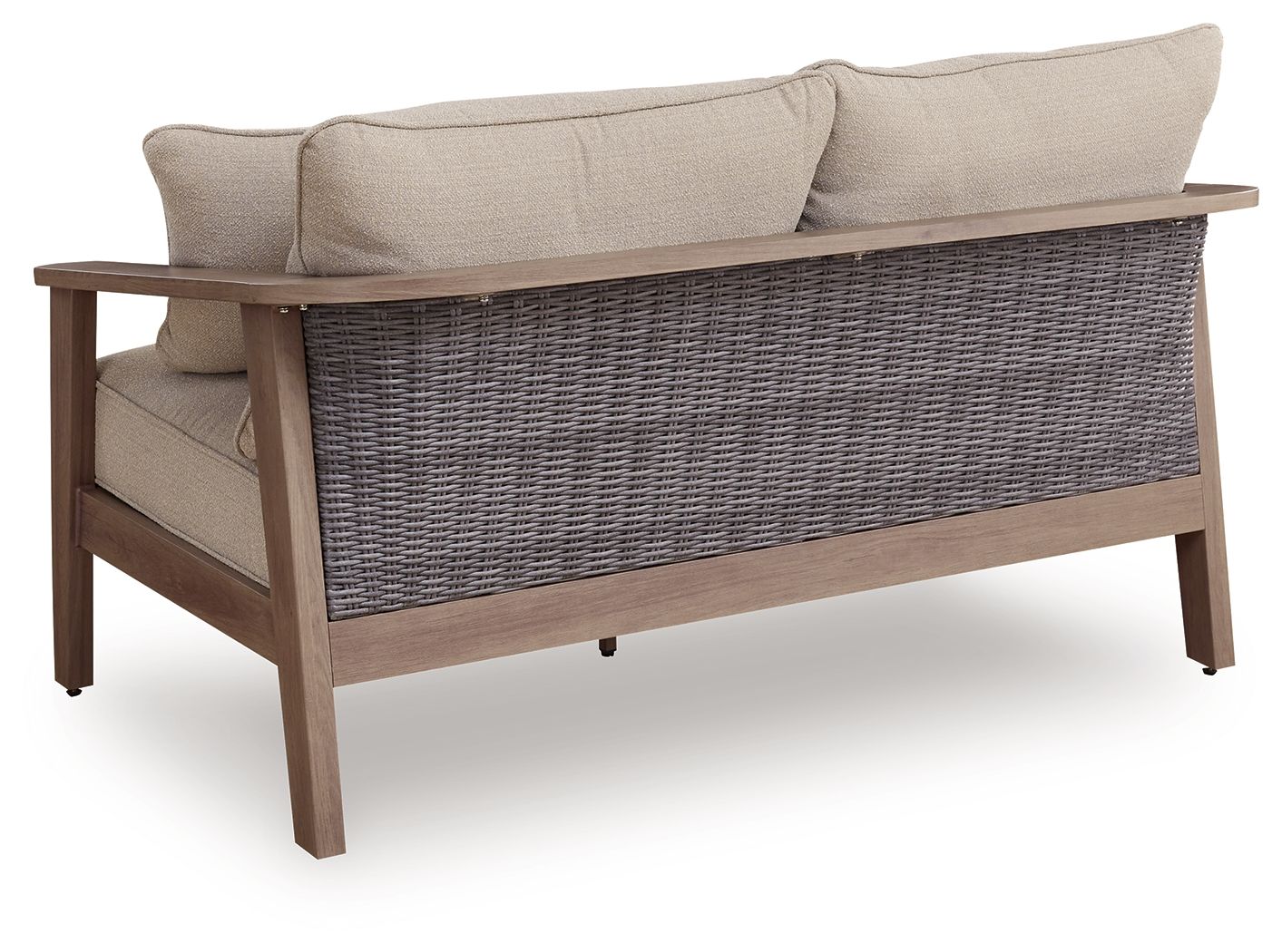 Harmony Headlands - Loveseat With Cushion - Natural / Gray - Stylish Home Furniture