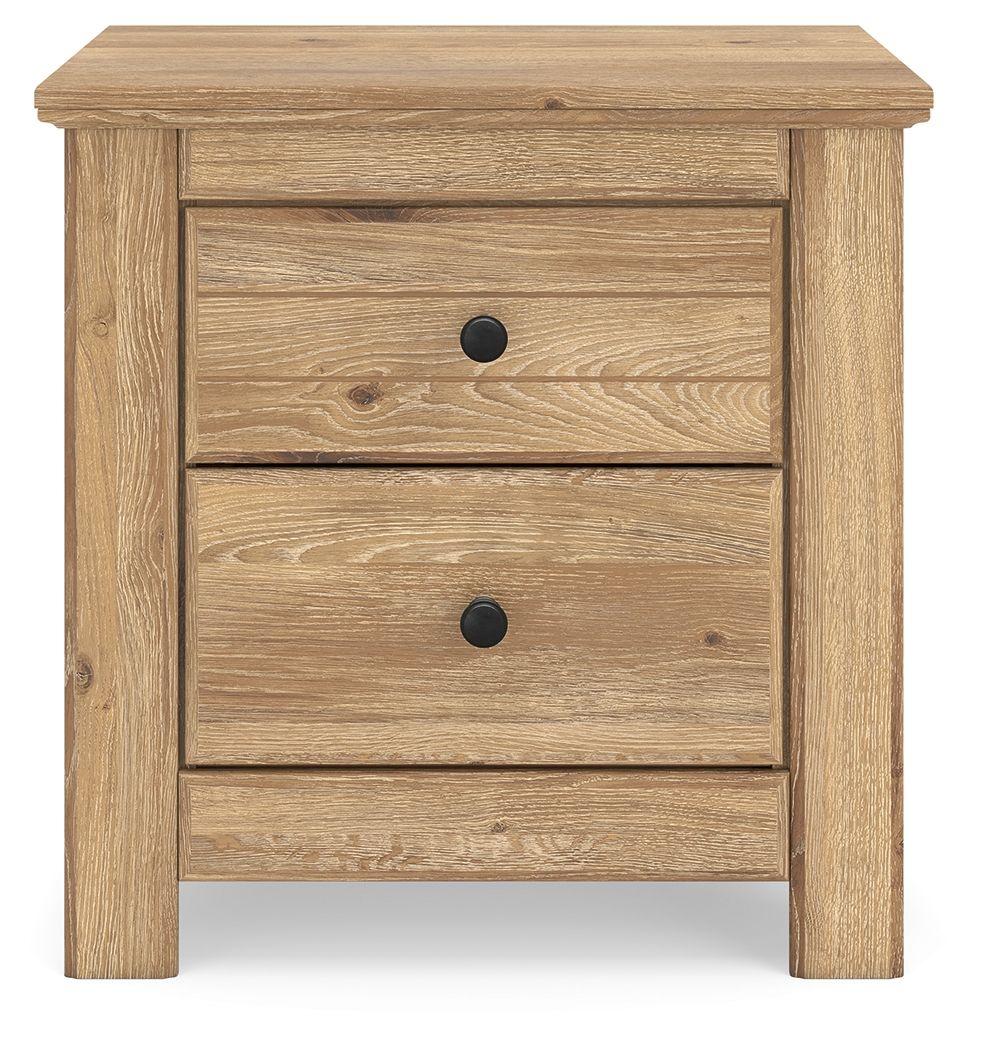 Makidern - Two Drawer Night Stand - Stylish Home Furniture