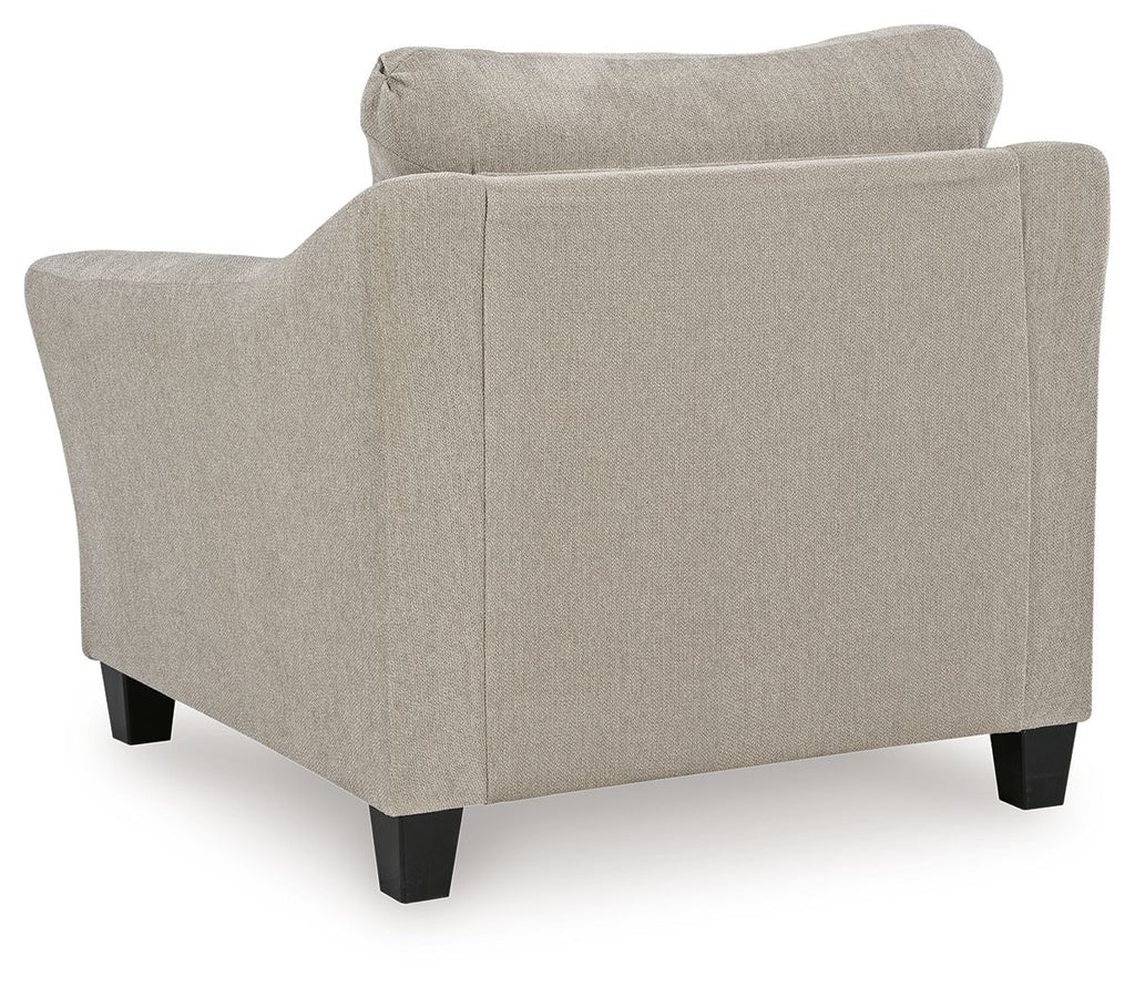 Willarae - 2 Pc. - Chair And A Half, Ottoman - Taupe - Stylish Home Furniture