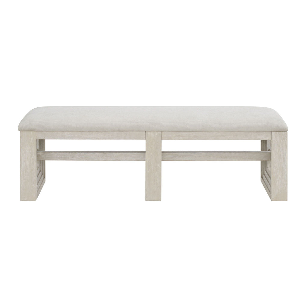 Avalanche - Dining Bench - Antique White - Stylish Home Furniture