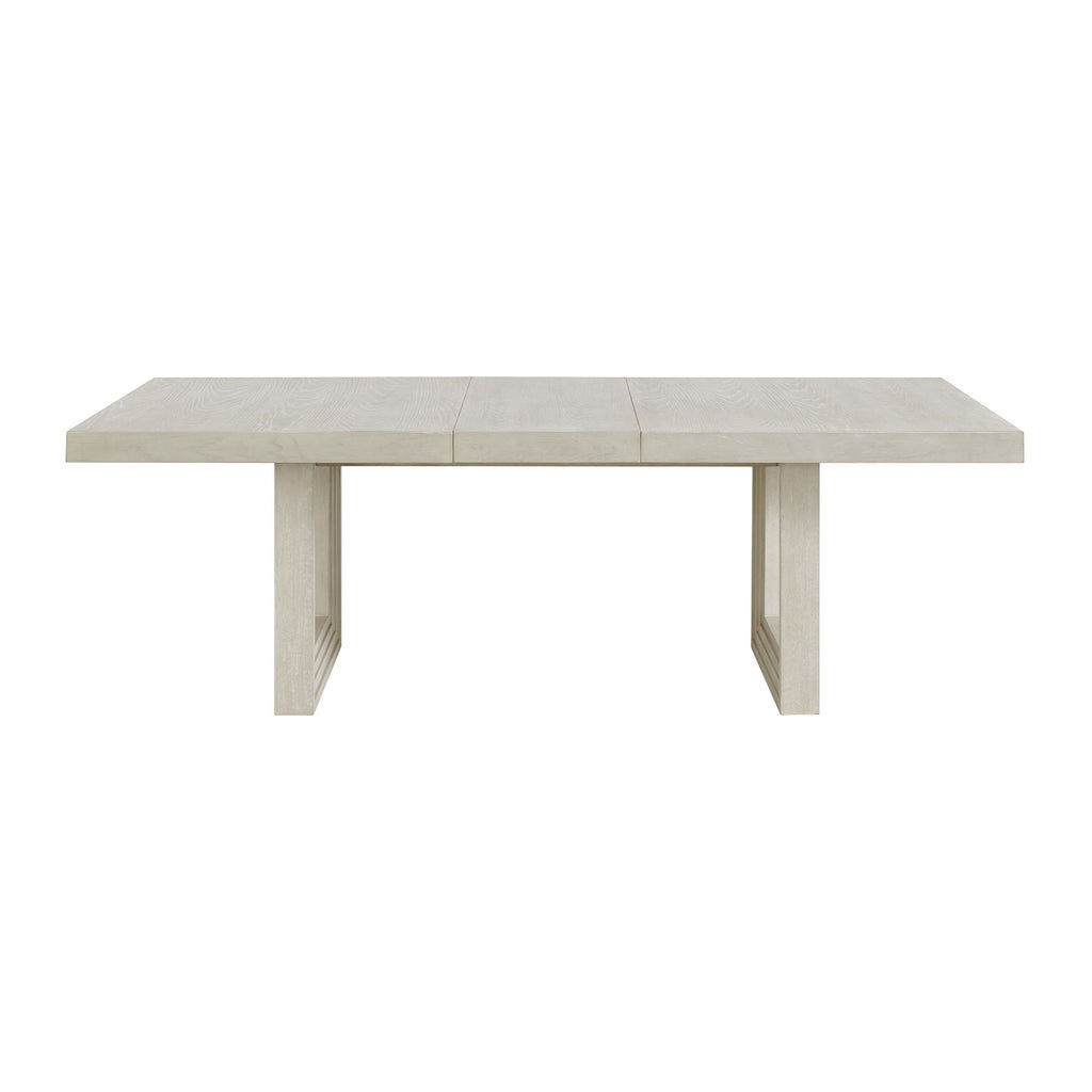 Avalanche - Rectangular Dining Table With 18" Leaf - Antique White - Stylish Home Furniture