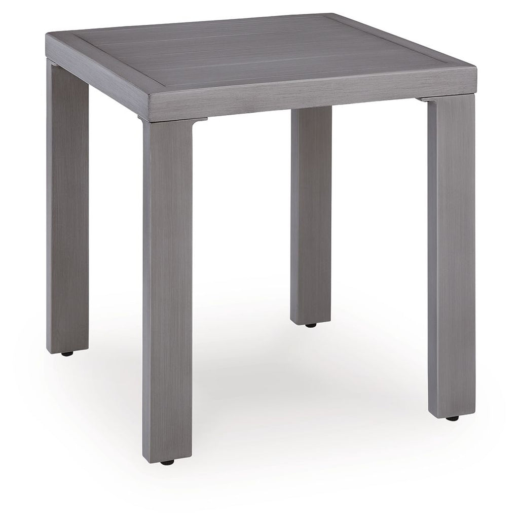 Half Moon Beach - Square End Table - Gray - Stylish Home Furniture