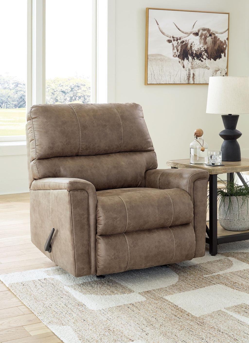 Navi - Rocker Recliner - Fossil - Stylish Home Furniture