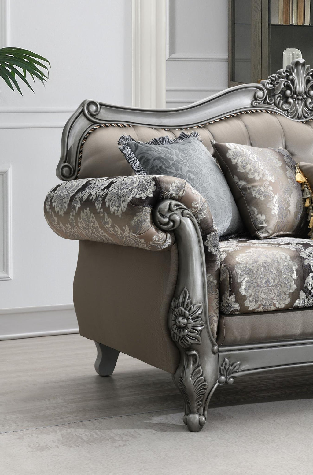 U203 - Traditional Loveseat - Gray - Stylish Home Furniture