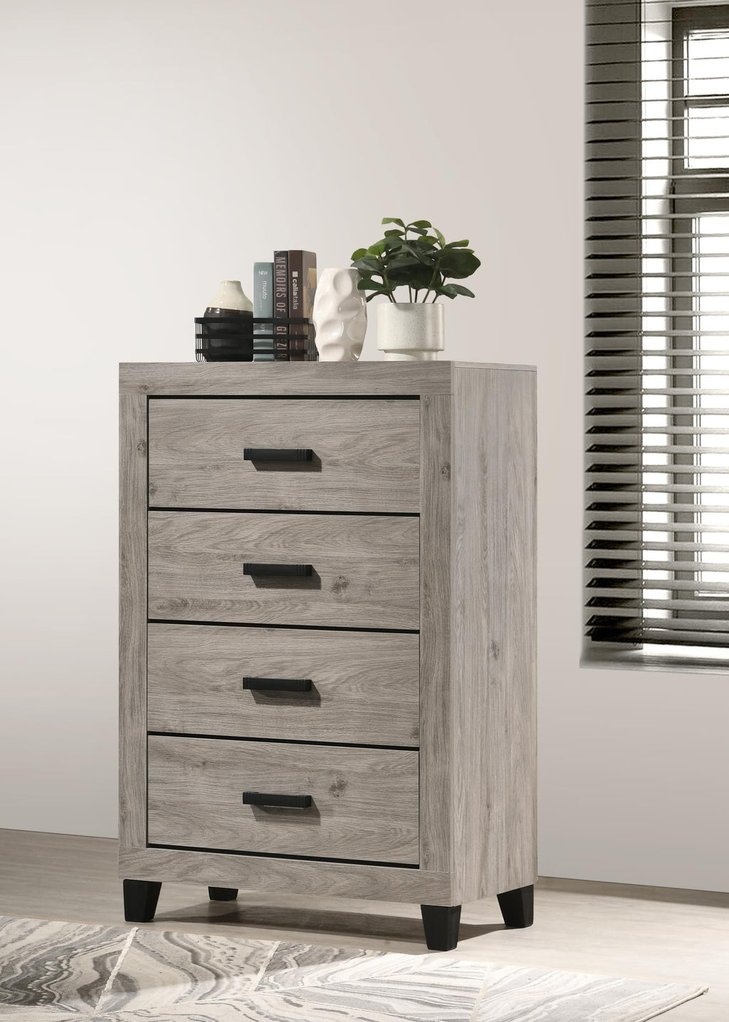 B528 - Chest - Light Gray - Stylish Home Furniture