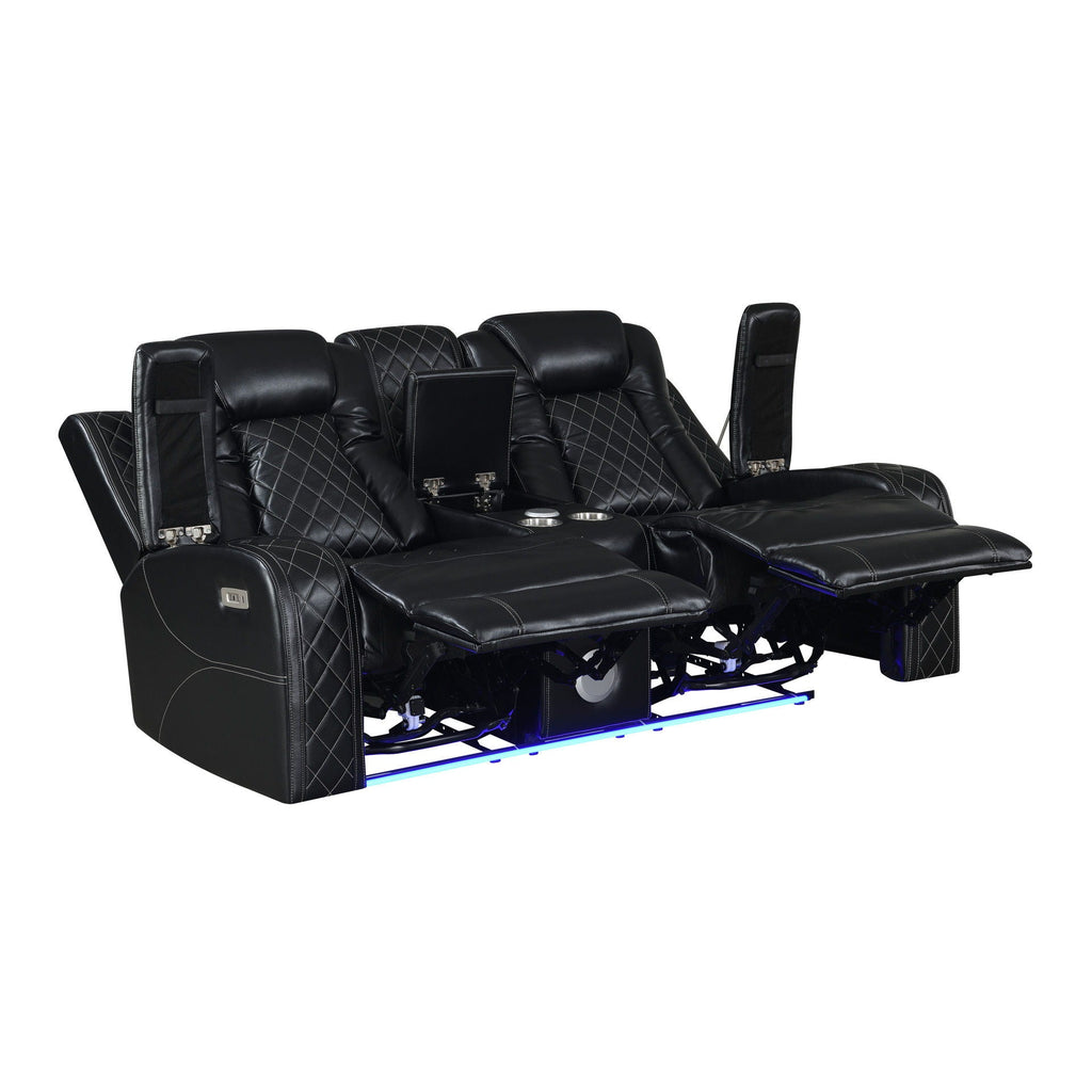 Orion II - Console Loveseat With Dual Recliners - Stylish Home Furniture