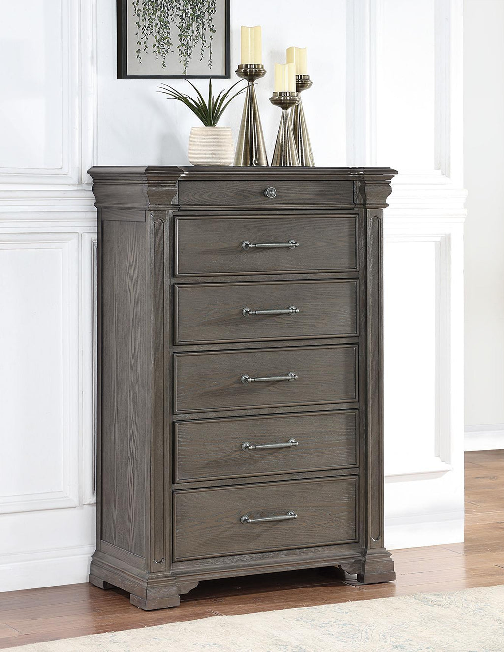 B067 - Chest - Dark Gray - Stylish Home Furniture