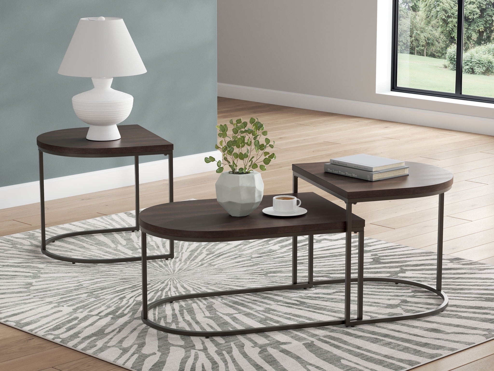 Vanmore - Occasional Table Set (Set of 3) - Dark Brown - Stylish Home Furniture