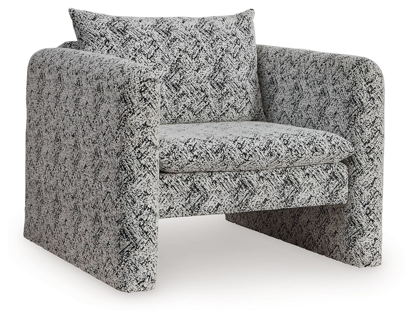 Kenbell - Accent Chair - Black / White - Stylish Home Furniture