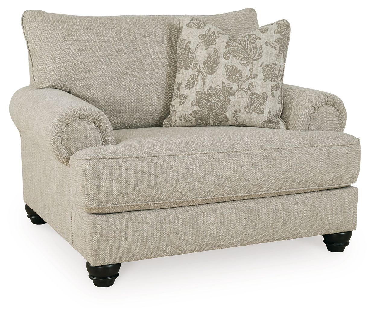 Asanti - Chair and a Half - Fog - Stylish Home Furniture