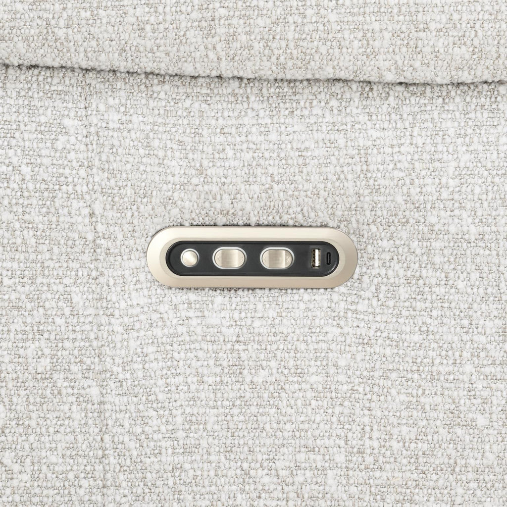 U15 - 6 Piece Beige Power Reclining Sectional With Power Headrest - White - Stylish Home Furniture
