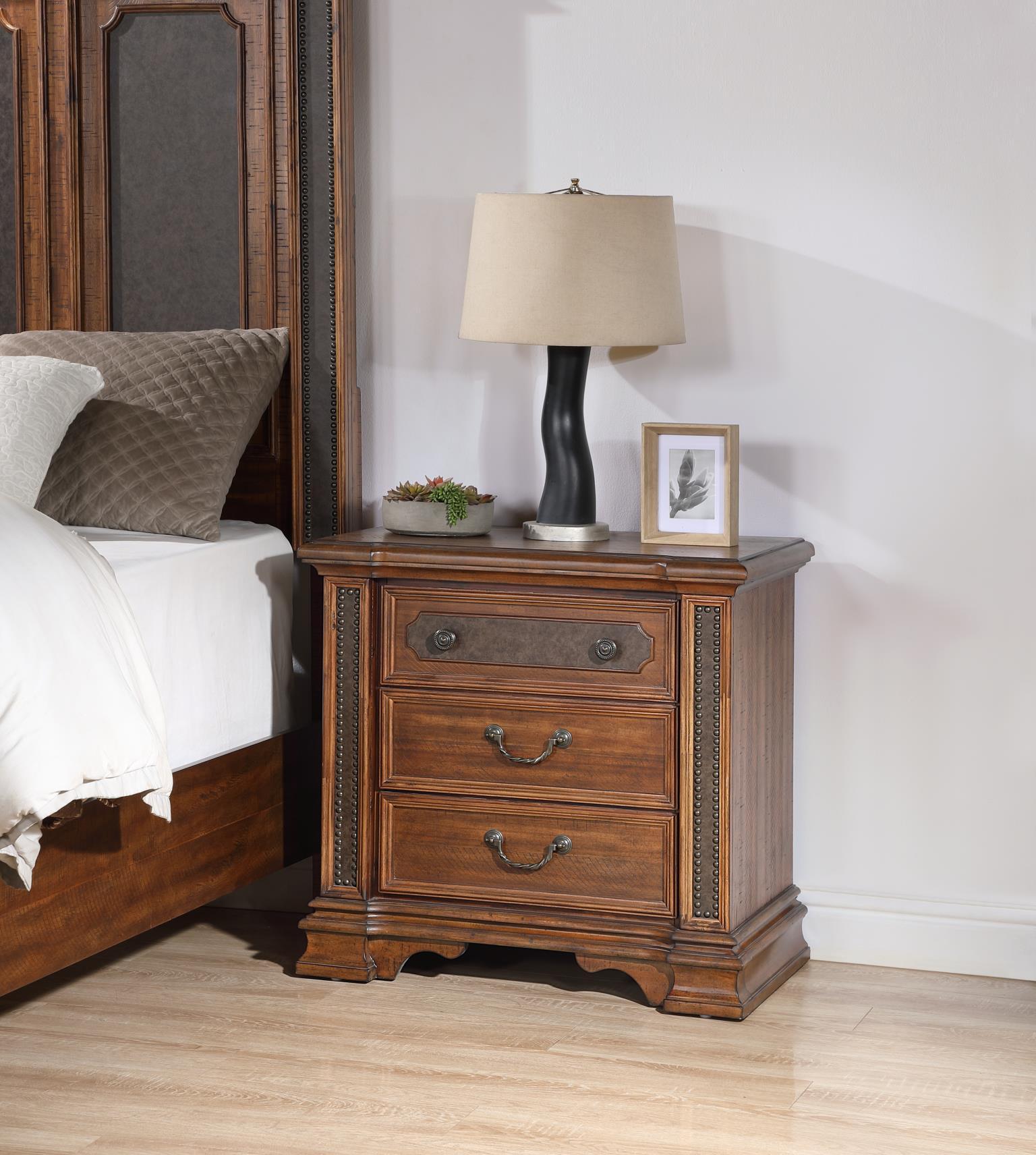 B020 - Nightstand - Brown - Stylish Home Furniture