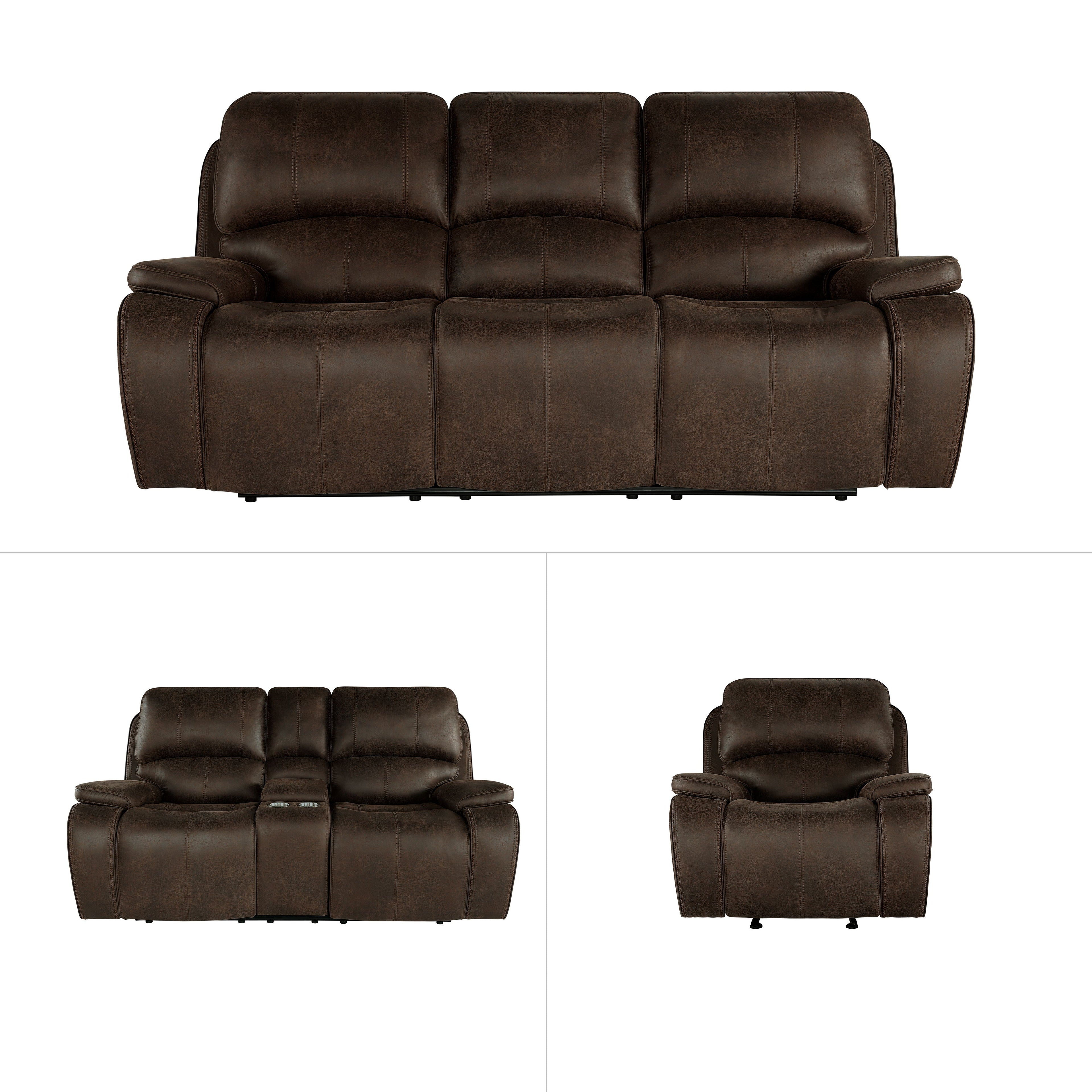 Brookings - Reclining Sofa Set - Stylish Home Furniture