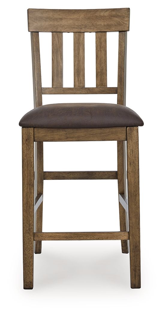 Urbinforte - Upholstered Barstool (Set of 2) - Light Brown - Stylish Home Furniture