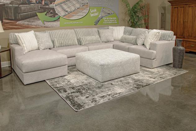 Logan Modular Sectional - Cocktail Ottoman - Stylish Home Furniture