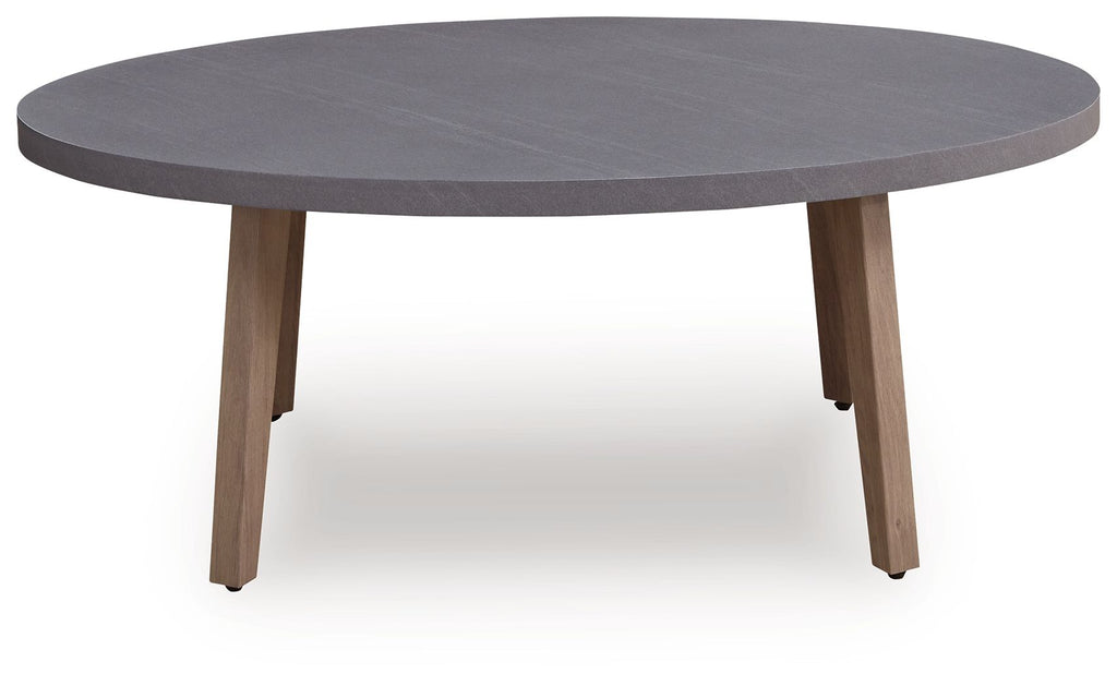 Harmony Headlands - Oval Cocktail Table - Natural / Gray - Stylish Home Furniture