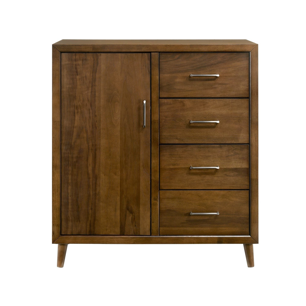 Malibu - 4-Drawer Chest - Walnut - Stylish Home Furniture