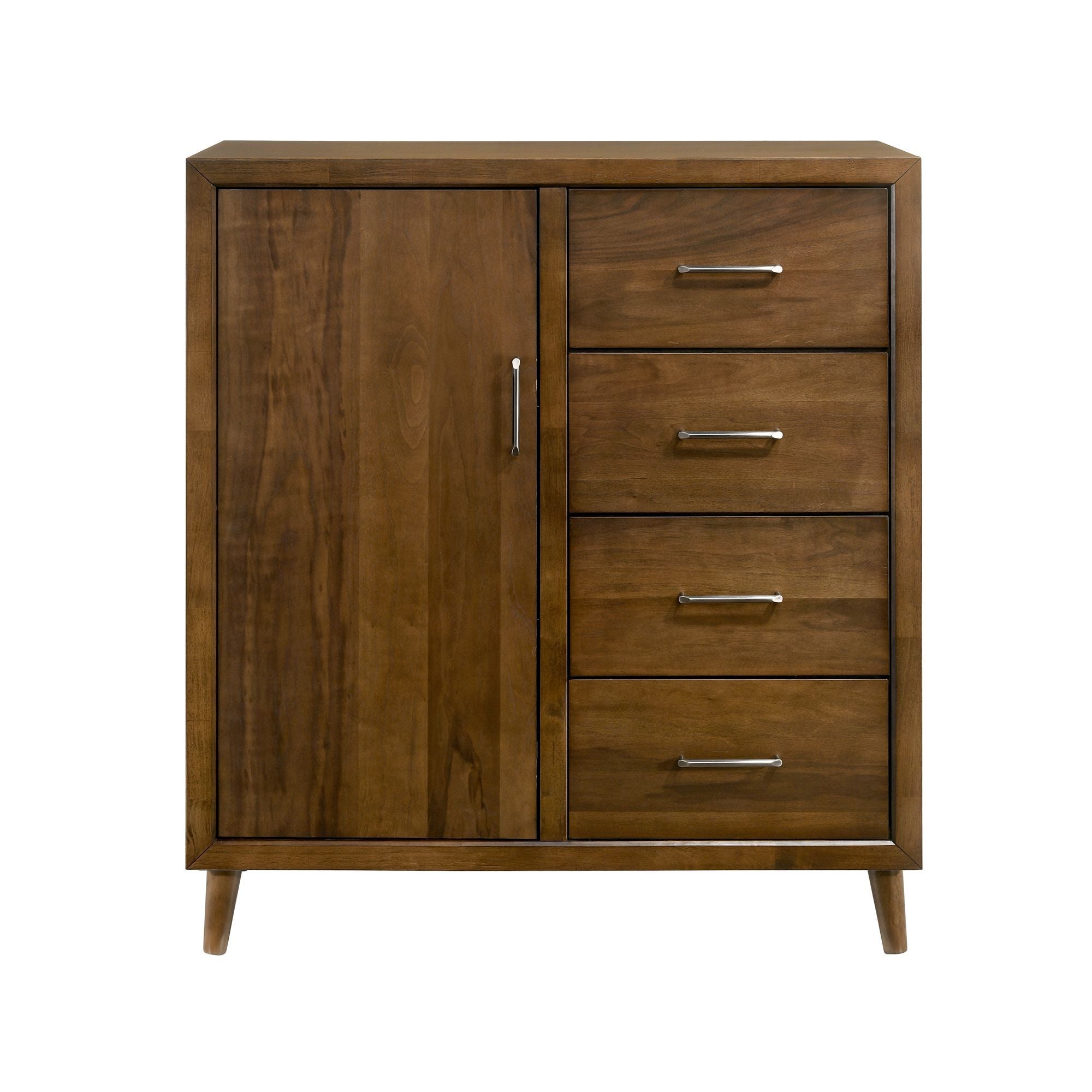 Malibu - 4-Drawer Chest - Walnut - Stylish Home Furniture