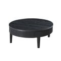 Tate - Round One Drawer Coffee Table - Black
