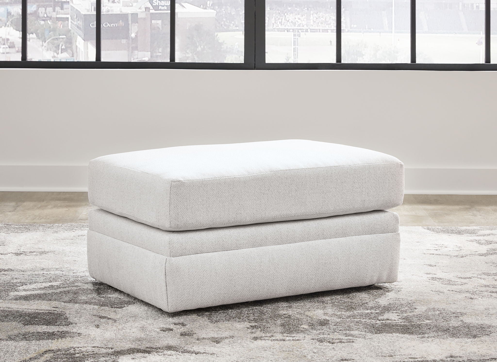 Maitelynn - Ottoman - Chalk - Stylish Home Furniture