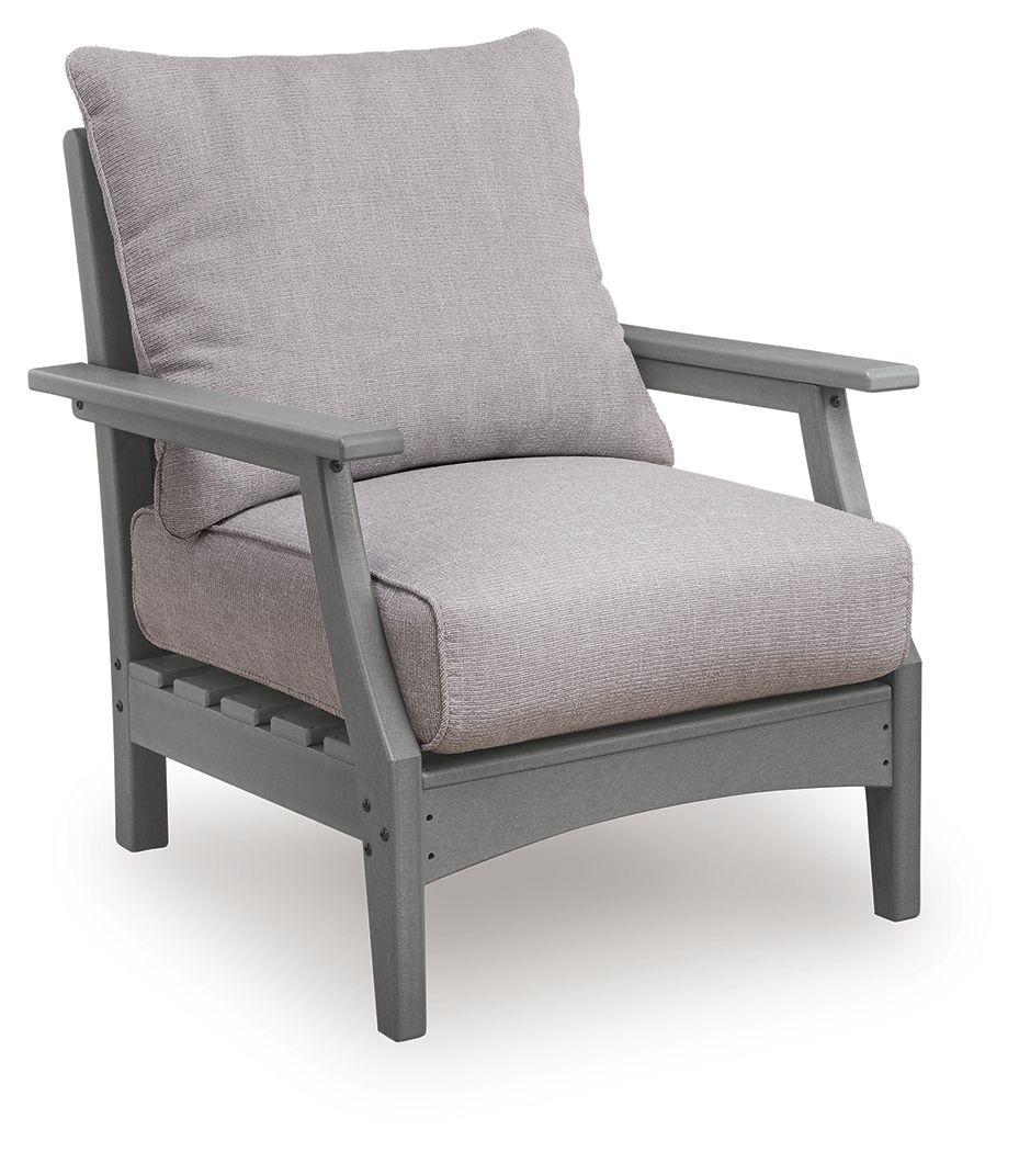 Cove Beach - Lounge Chair With Cushion (Set of 2) - Gray - Stylish Home Furniture