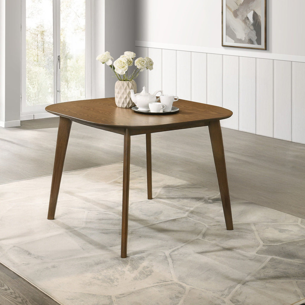 Miller - 39" Square Dining Table - Walnut - Stylish Home Furniture