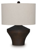 Dolanham - Metal Table Lamp - Distressed Brown - Stylish Home Furniture