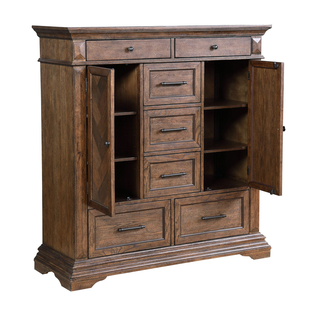 Mar Vista - Door Chest - Walnut - Stylish Home Furniture