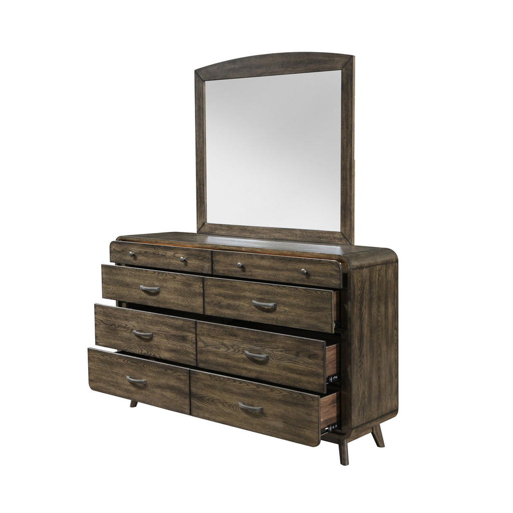 Rex - Mirror - Walnut - Stylish Home Furniture