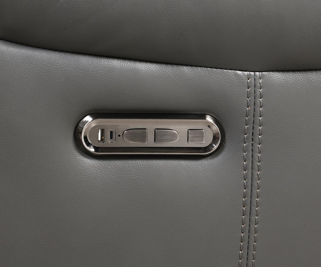 U101 - Power Reclining Sofa With LED Light - Gray