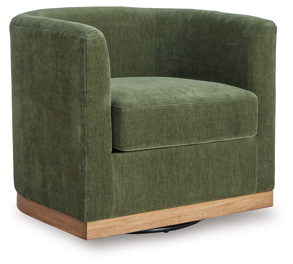 Jersonlow - Swivel Chair - Forest Green - Stylish Home Furniture