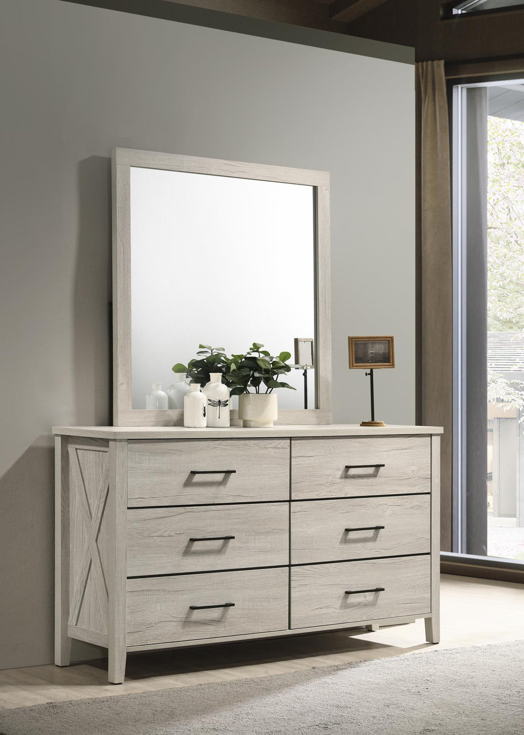 B523 - Dresser - White Wash - Stylish Home Furniture