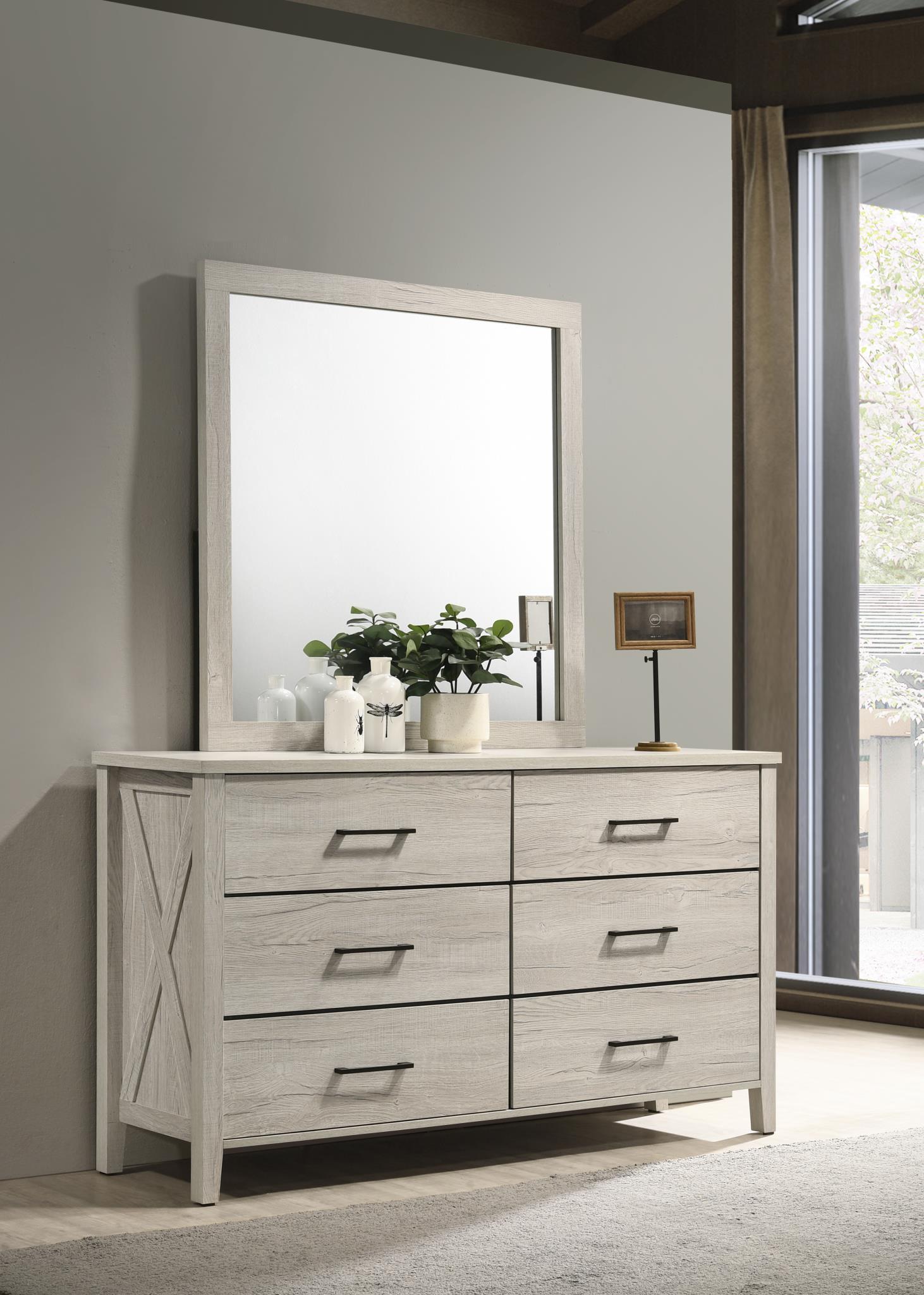 B523 - Dresser - White Wash - Stylish Home Furniture