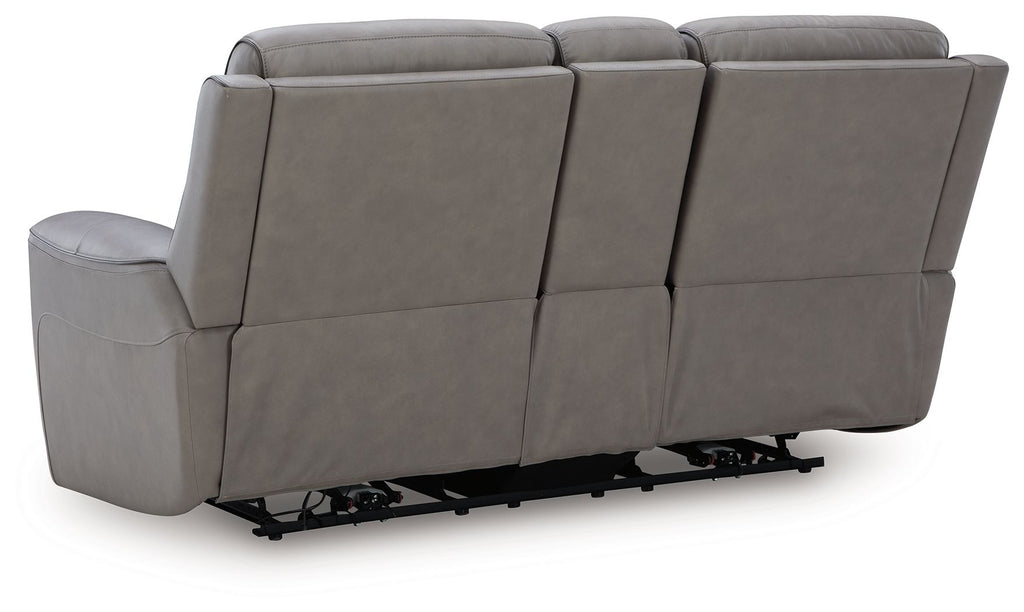 5Z-Comfort - Relaxation - Power Reclining Loveseat with Console / Adj Headrest - Stylish Home Furniture