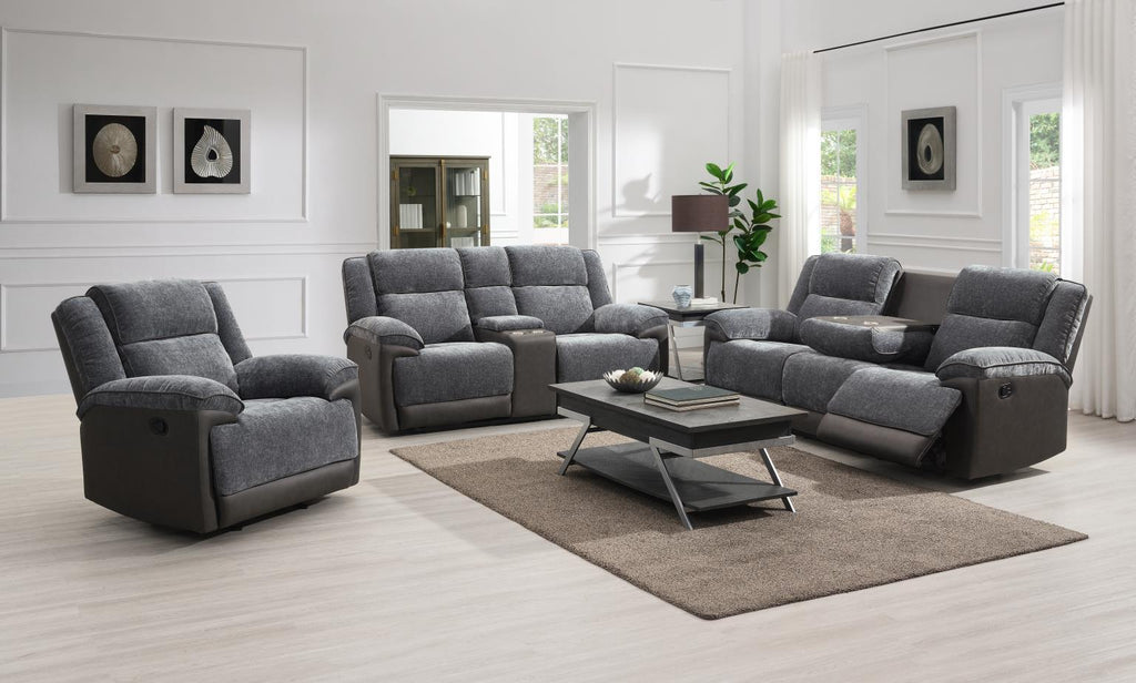 U177 - Motion Glider Chair - Charcoal Gray - Stylish Home Furniture