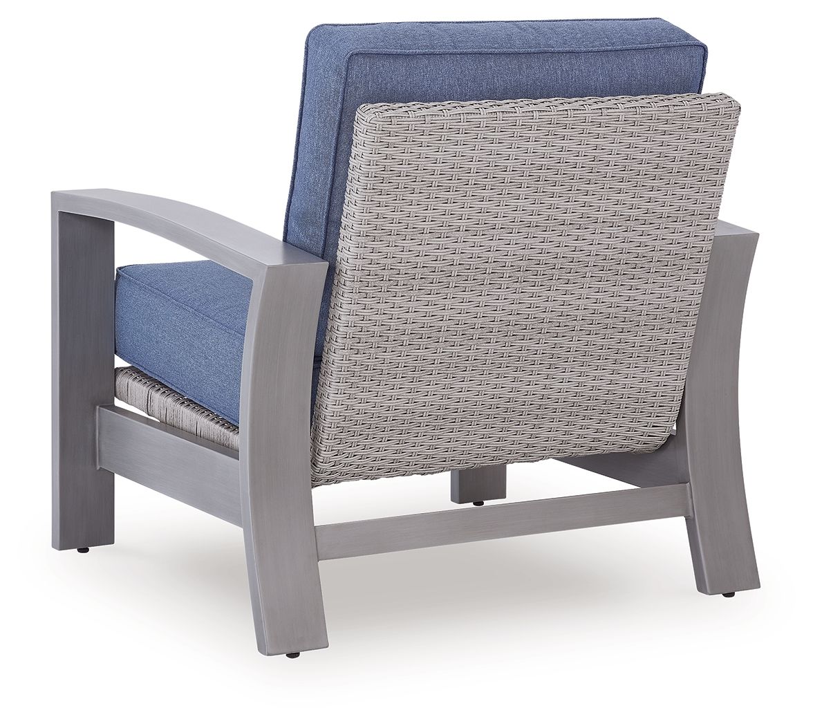 Half Moon Beach - Spring Lounge Chair - Blue / Gray - Stylish Home Furniture